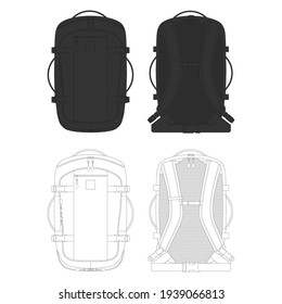 Minimalist and Modern Backpack V6 for Commercial use