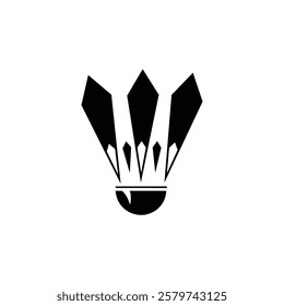 Minimalist and modern badminton logo illustration