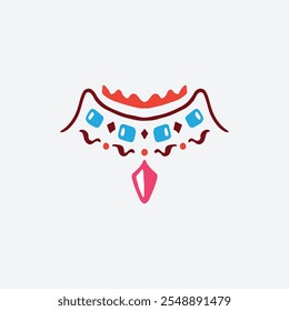Minimalista moderno Beads Icon Ilustración vectorial