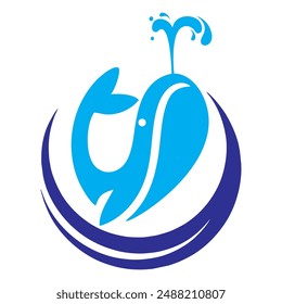 minimalist and modern beluga logo icon