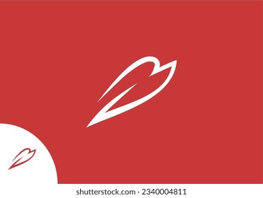 Minimalist and modern bird logo