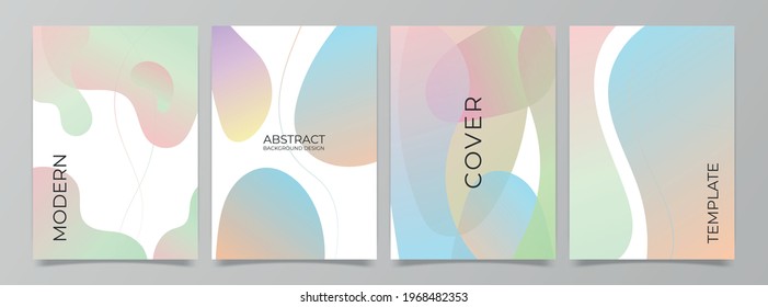 minimalist modern book cover design, business flyer template, trendy company branding, vector light color cover.