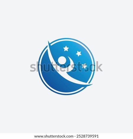Minimalist Modern Coaching Logo Vector Illustration
