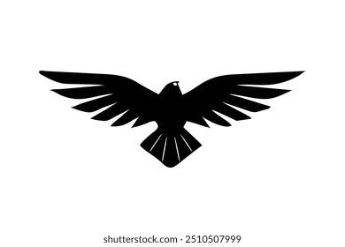 minimalist modern i con of a eagle    this is a editable eps file vector sellout illustration