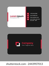 minimalist modern corporate visiting card design