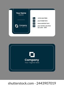 minimalist modern corporate visiting card design