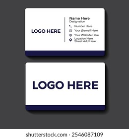 Minimalist Modern Creative And Professional Business Card Design.