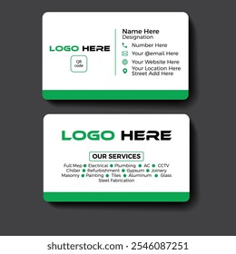 Minimalist Modern Creative And Professional Business Card Design.