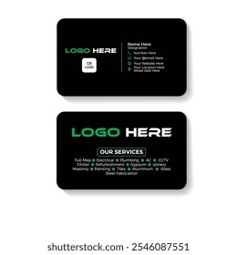 Minimalist Modern Creative And Professional Business Card Design.