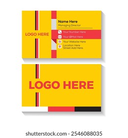 Minimalist Modern Creative And Professional Business Card Design.