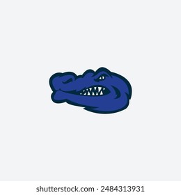Minimalist Modern Crocodile Logo Vector Illustration