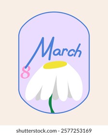 A minimalist and modern design that is both stylish and meaningful. This International Women's Day sticker is perfect for anyone who appreciates simple and elegant design