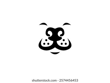 Minimalist Modern Dog Vector Logo