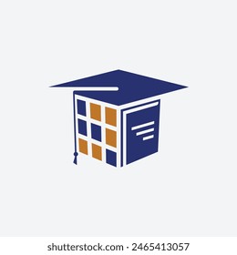Minimalist Modern Education Logo Vector Icon