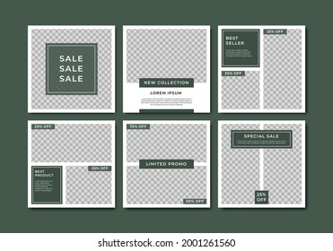 Minimalist Modern fashion sale and furniture sale social media post template