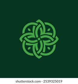 Minimalist Modern Flower Logo Vector Illustration