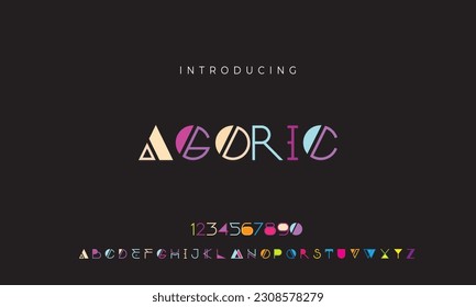 Minimalist modern font alphabetical vector editable illustration