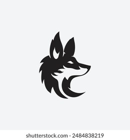 Minimalist Modern Fox Logo Vector Illustration
