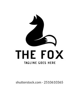 The minimalist and modern fox silhouette design can be used for technology companies, fashion brands, or creative services.