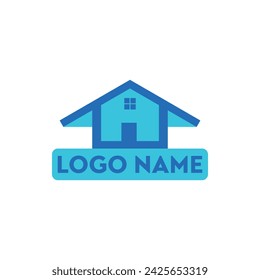 Minimalist modern house logo. Unique, modern, simple.