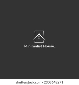 Minimalist modern house logo vector. house logo with modern style logo template. Vector illustration. Elegant logo