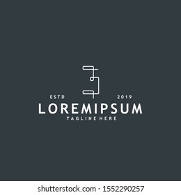 Minimalist and modern initial B logo design