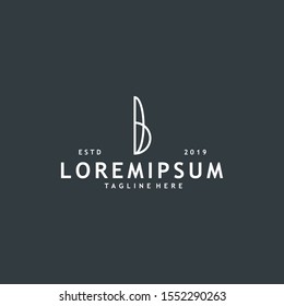 Minimalist and modern initial B logo design
