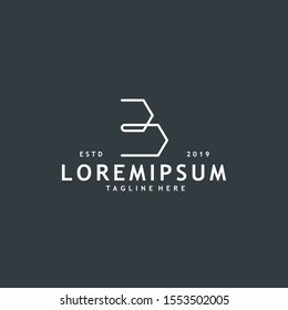 Minimalist and modern initial B logo design