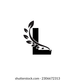 Letra inicial minimalista y moderna imagen vectorial del logotipo L. Logo del vector. Alfabeto monograma