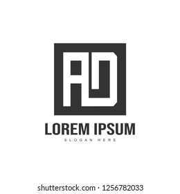 Minimalist and modern Initial letter logo template design