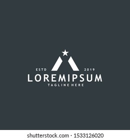 Minimalist and modern initial A logo design