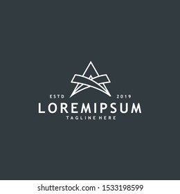 Minimalist and modern initial A logo design