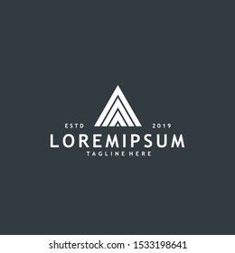 Minimalist and modern initial A logo design