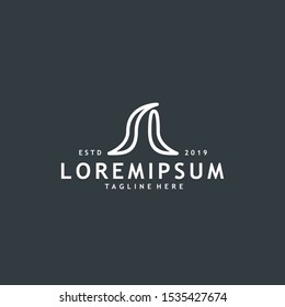 Minimalist and modern initial A logo design