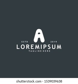 Minimalist and modern initial A logo design