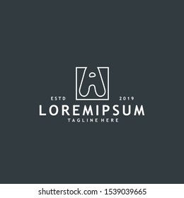 Minimalist and modern initial A logo design