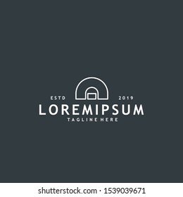 Minimalist and modern initial A logo design