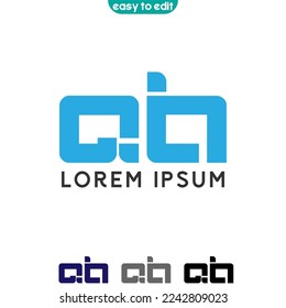 minimalist modern initial logo design