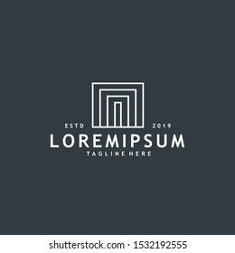 Minimalist and modern initial A or M logo design