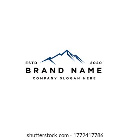 minimalist modern landscape mountain logo design inspiration