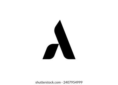 A minimalist and modern letter A logo, looks very masculine and cool.