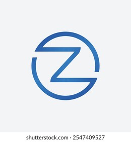 Minimalista Moderno Letra Z Logo Ilustración vectorial