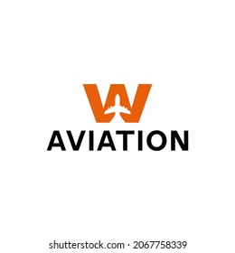 minimalist and modern logo for aviation company