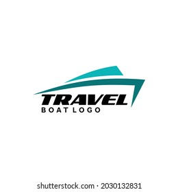 minimalist modern logo design for travel boat