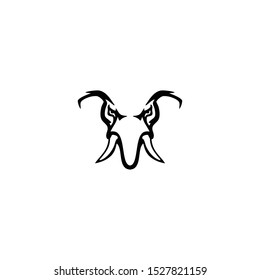 minimalist and modern logo of the elephant head