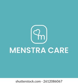 Minimalist and modern M letter logo template design. Medical, hospital, mental care, mental health, care house, care home, health service brand logo.