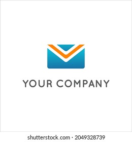 Diseño de vectores de logotipo de mensajería minimalista y moderno para su empresa o negocio