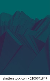 minimalist modern mountain line. Abstract mountain contemporary aesthetic backgrounds landscapes.  Mountain layout design in oriental style.