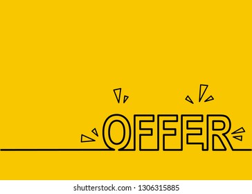Minimalist modern offer banner