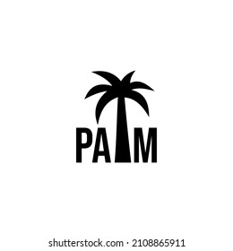 minimalist and modern palm vector design